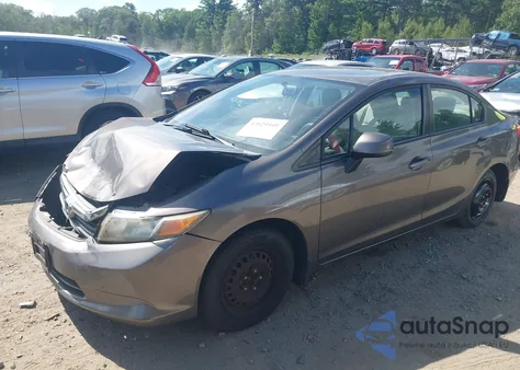 2012 Honda Civic Lx z USA, uszkodzony, nr VIN 19XFB2F5XCE017290